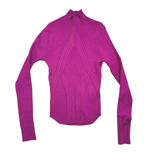 Almost Famous City View Mock Neck Sweater Orchid Womens size large - Picture 3 of 6